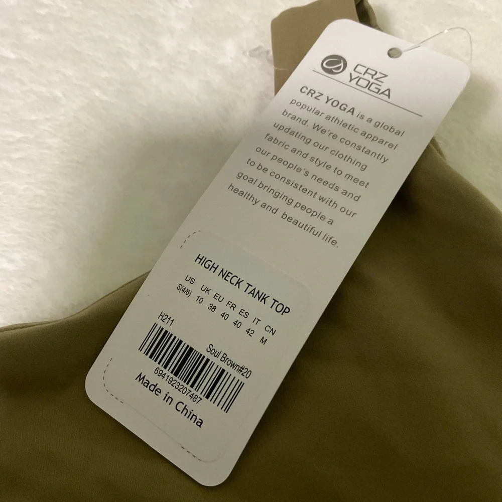 CRZ YOGA High Neck Tank Top Cropped Size S (4/6) - Picture 5 of 7